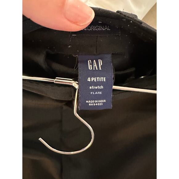 Gap Y2K Low Rise Stretch Black Flare Pants - Size 4P - Picture 2 of 2